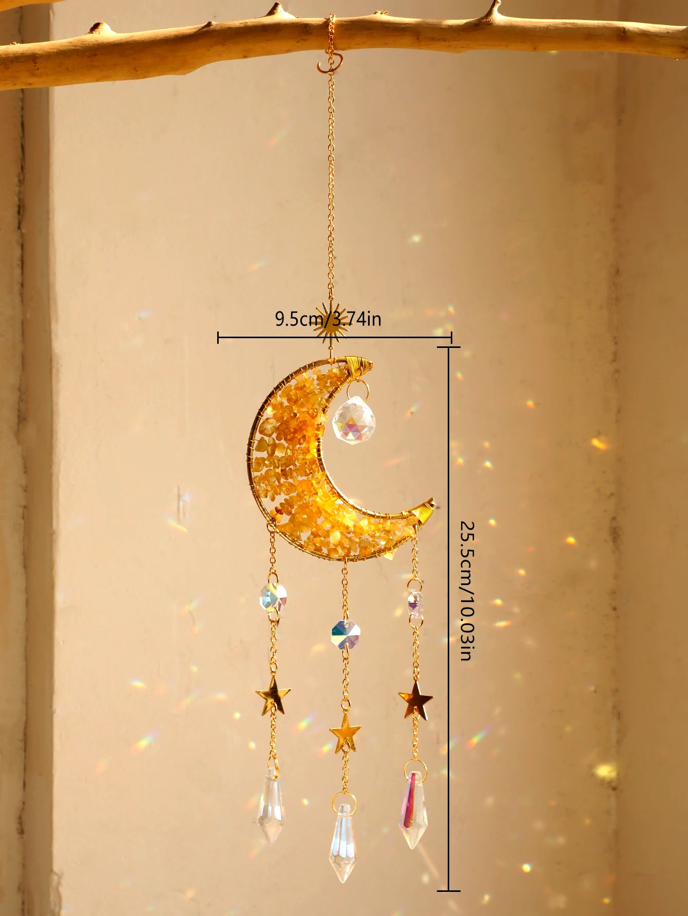 Crystal Moon Wind Chimes