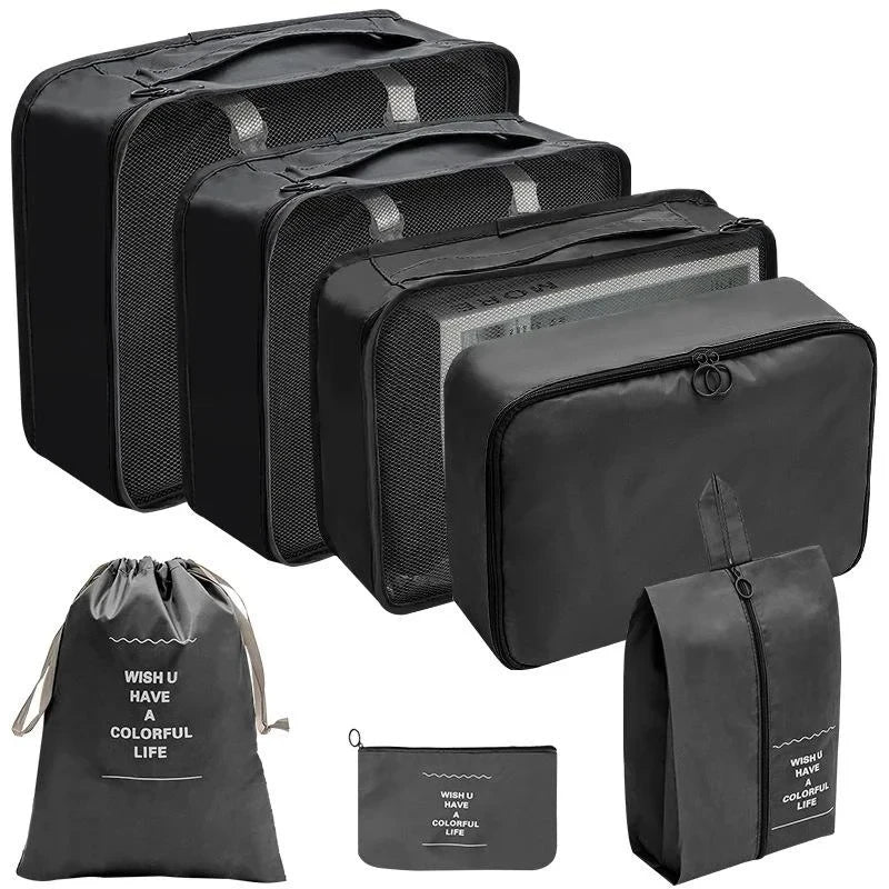 7/8/9/10 Pcs Set Travel Organizer Storage Bags