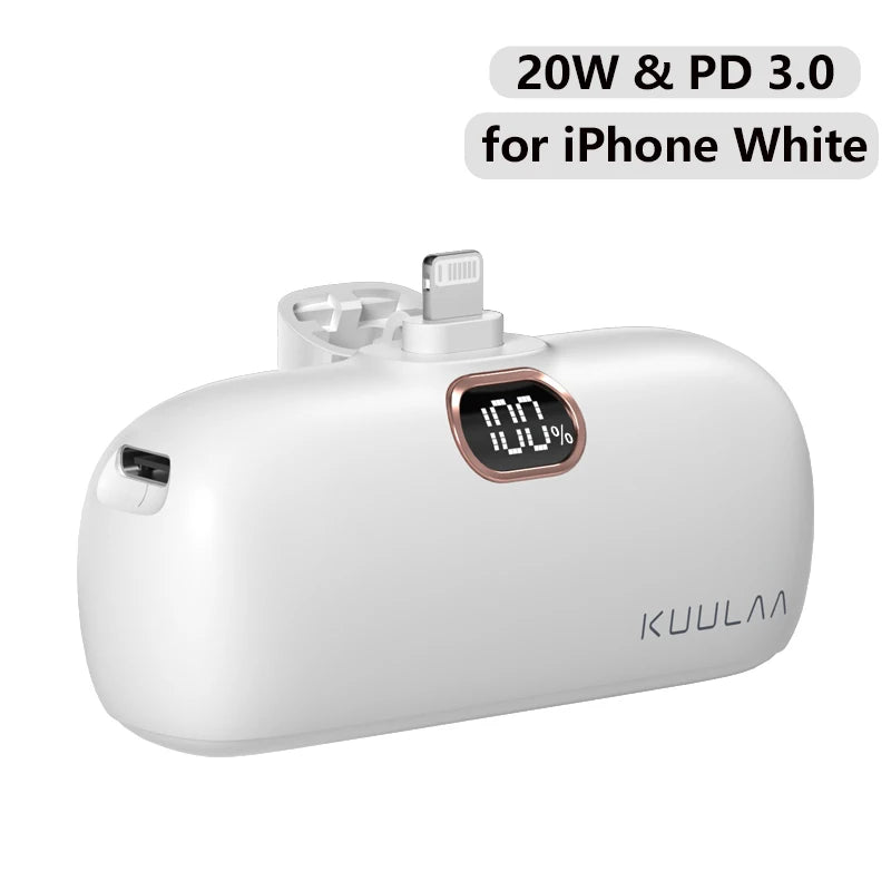 Mini Power Bank 5000mAh Fast Charging Portable Charger
