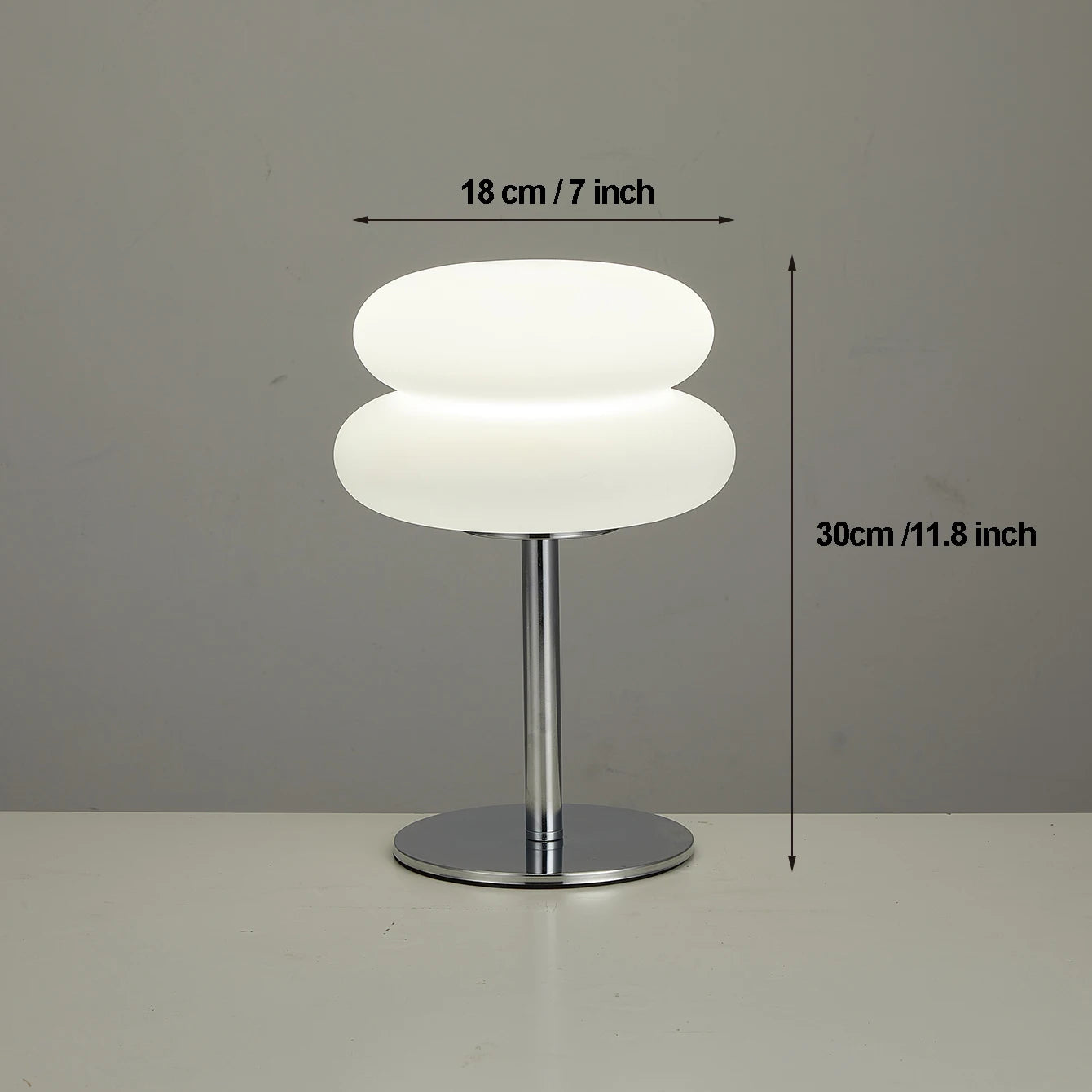 Bauhaus table lamp plastic lampshade Nordic mushroom lamp 9-level brightness & dimming