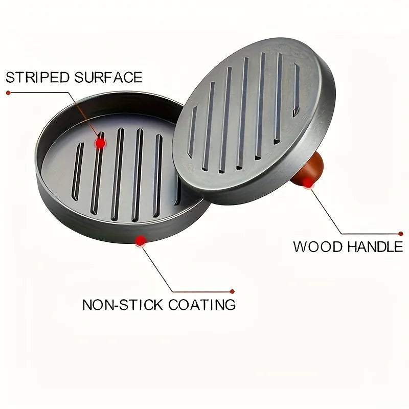 1PC Non-Stick Burger Press Metal Patty Maker