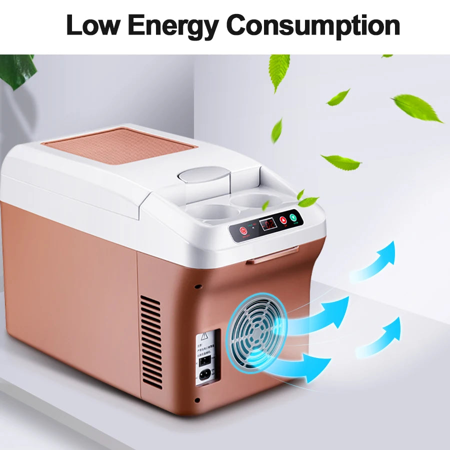 Mini Cooler For Home & Car Portable 15L Large Capacity Digital Display Super Cooling Box