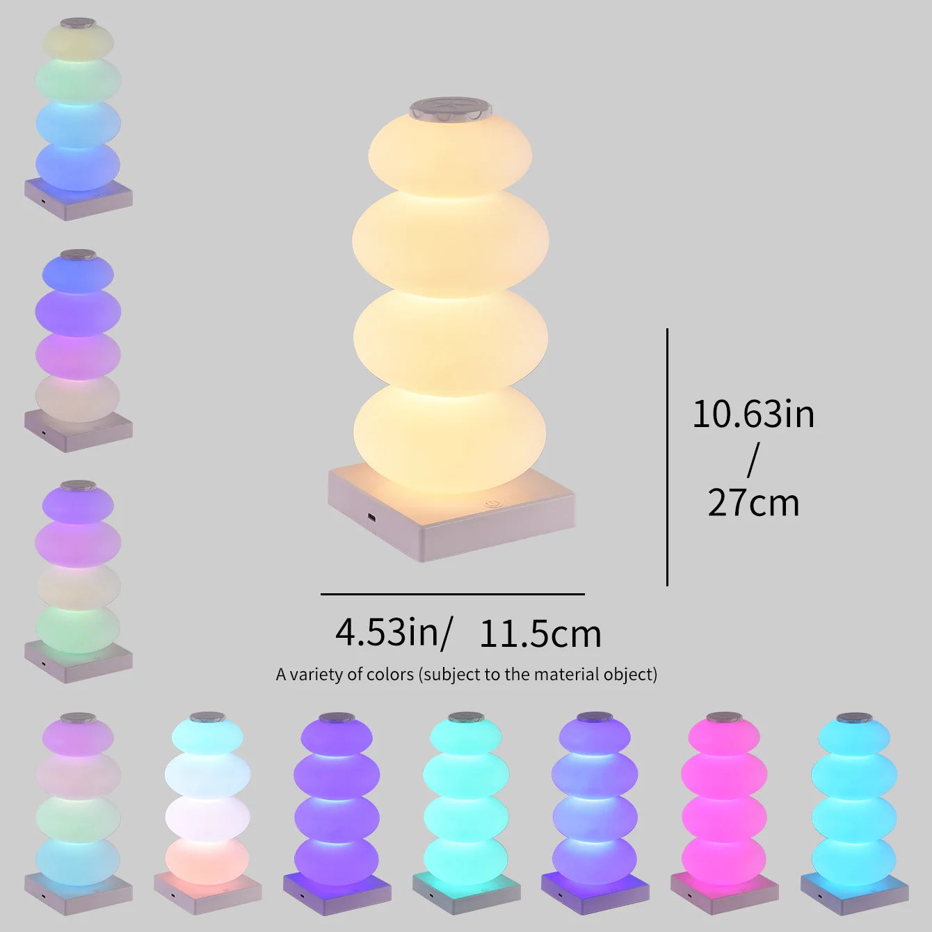 Mood light bedroom table lamp DIY 16 color changing table lamp
