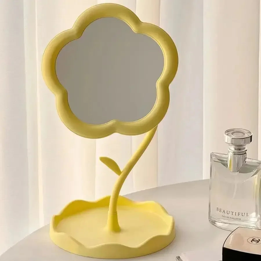 Cute Flower Desktop Mirror