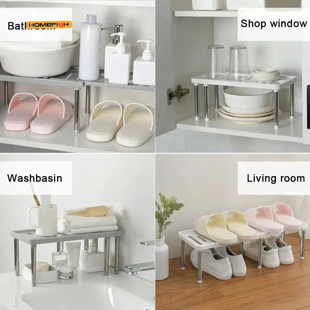 Extendable Shelving Unit (1 piece) Multi-purpose Storage Rack