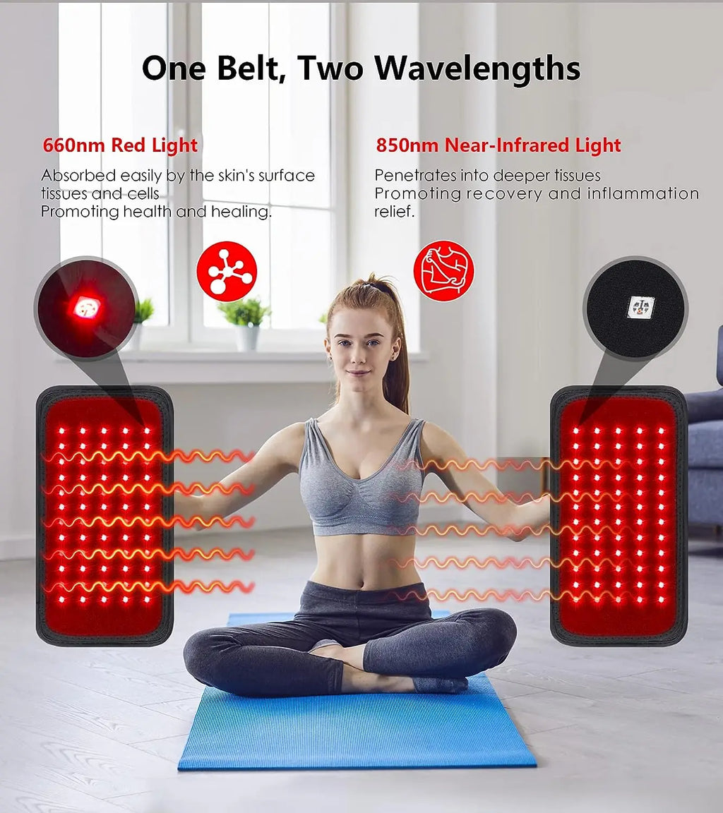 60 Red ＆Infrared LED Light Therapy Belt 850nm 660nm