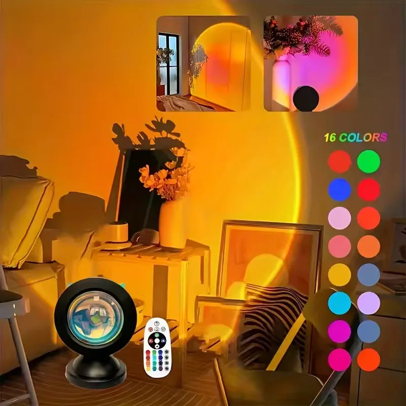 Sunset Light Projection Light With Remote Control 16-Color