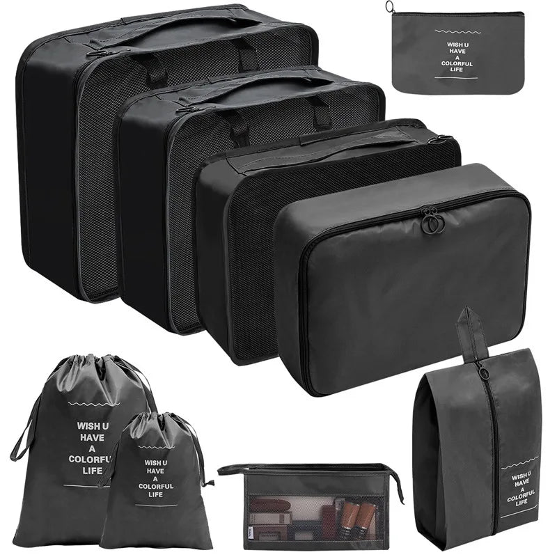 7/8/9/10 Pcs Set Travel Organizer Storage Bags