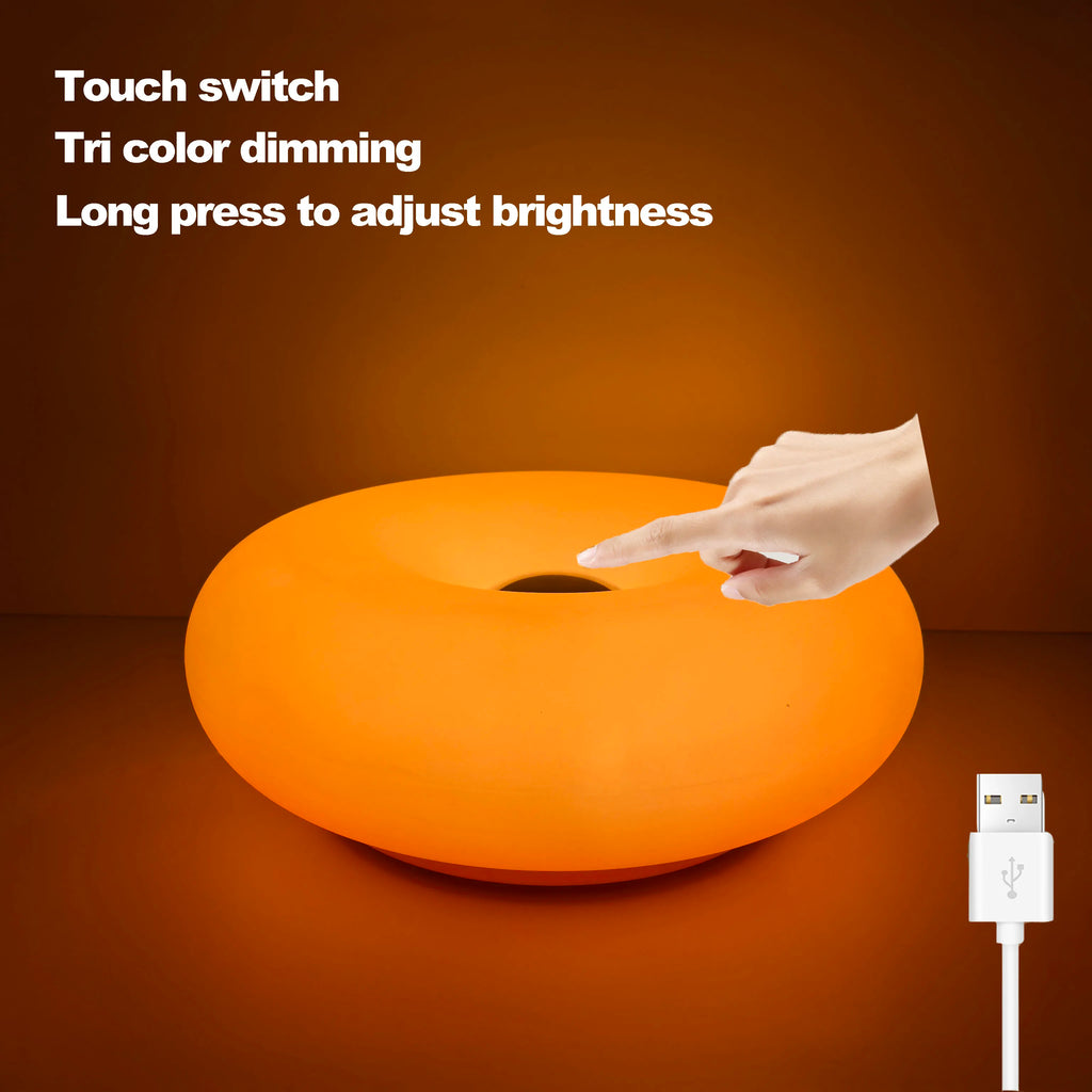 Bauhaus table lamp USB plug bedroom bedside lamp (Not glass）
