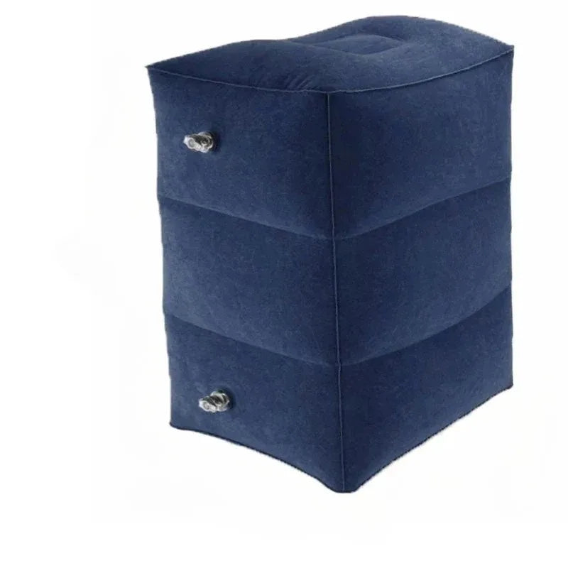 Footrest Pillow Resting For Airplane Inflatable Travel Foot Rest