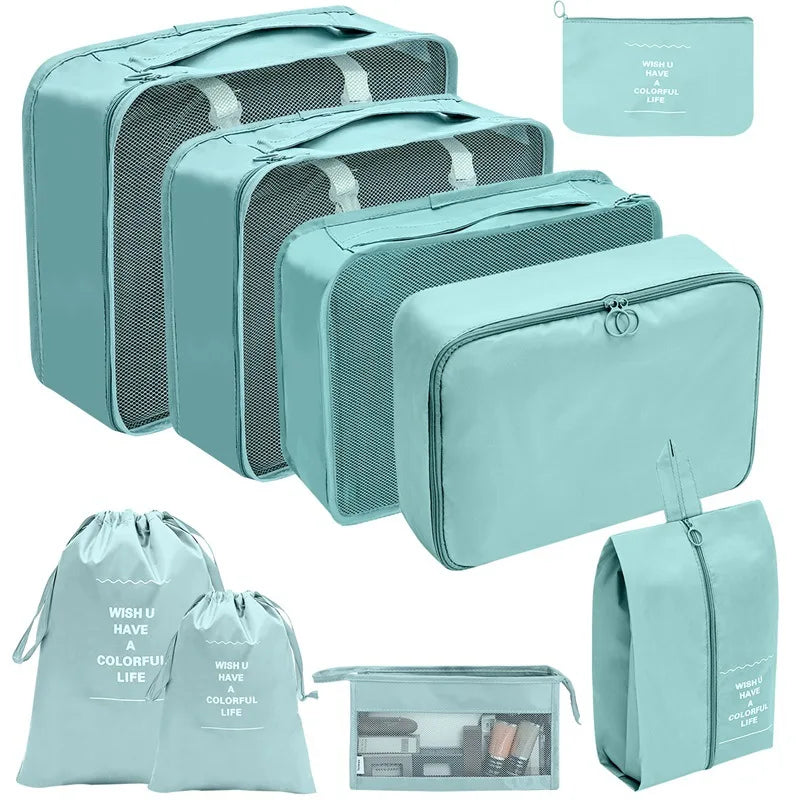 7/8/9/10 Pcs Set Travel Organizer Storage Bags