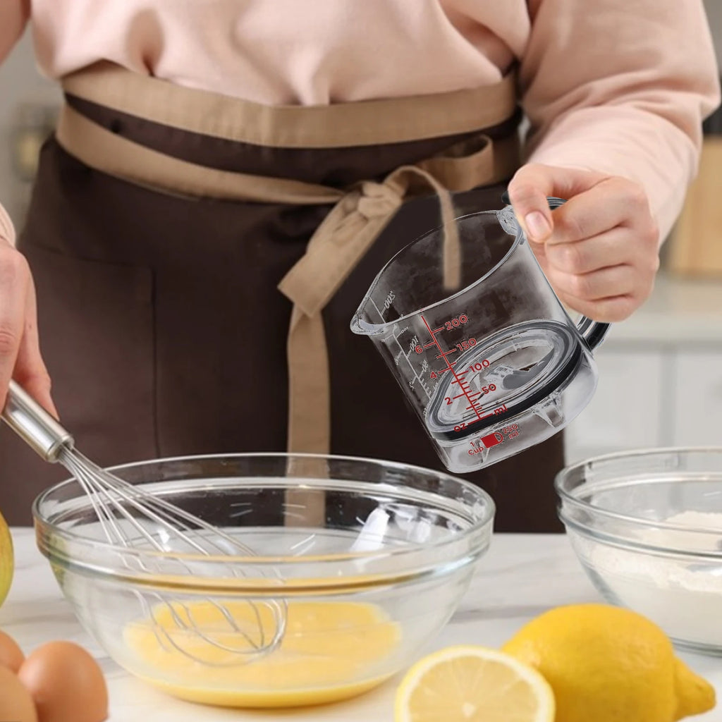 4 in 1 Adjustable Measuring Cup with Scraper-Style Seal Base