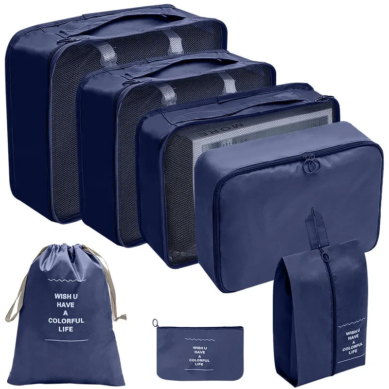 7/8/9/10 Pcs Set Travel Organizer Storage Bags
