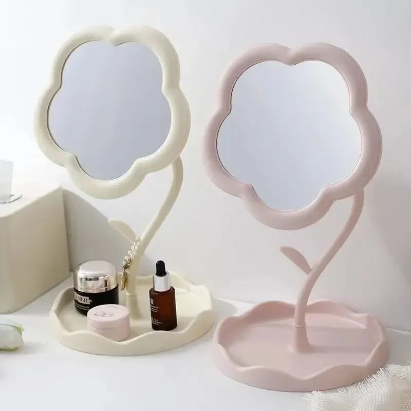 Cute Flower Desktop Mirror