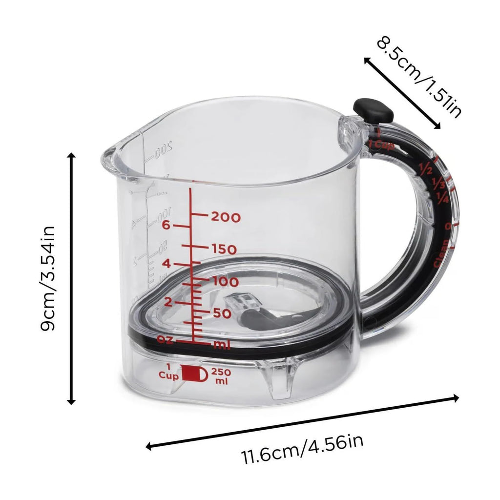 4 in 1 Adjustable Measuring Cup with Scraper-Style Seal Base