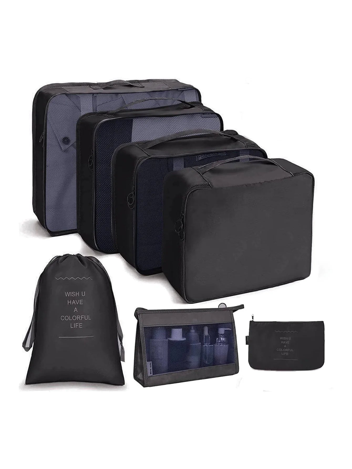7/8/9/10 Pcs Set Travel Organizer Storage Bags