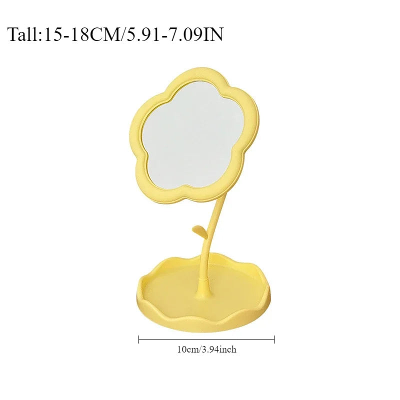 Cute Flower Desktop Mirror