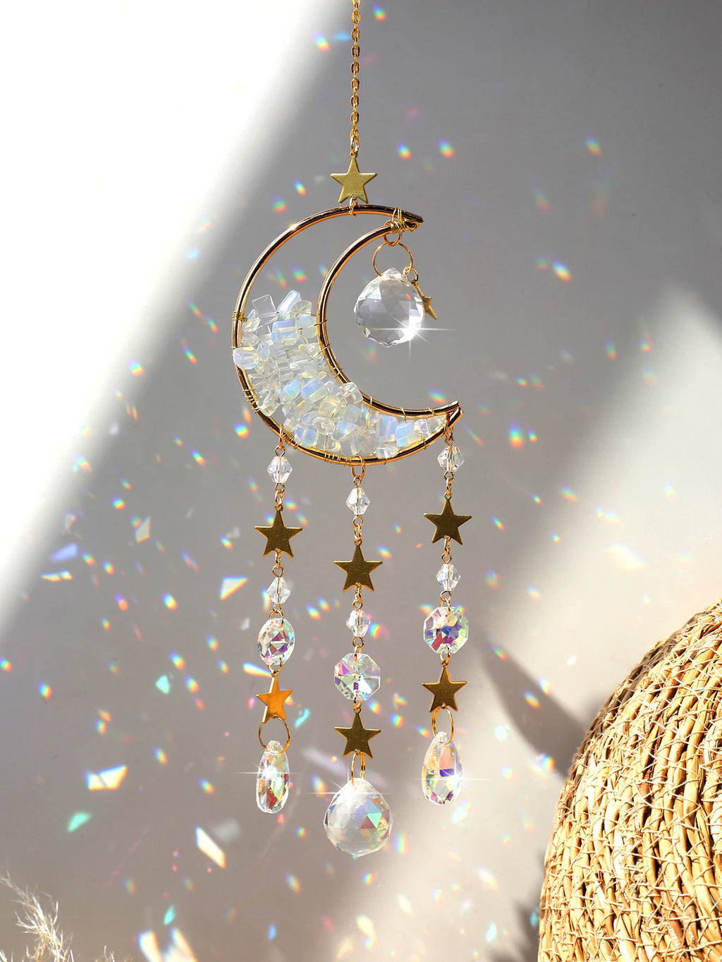 Crystal Moon Wind Chimes