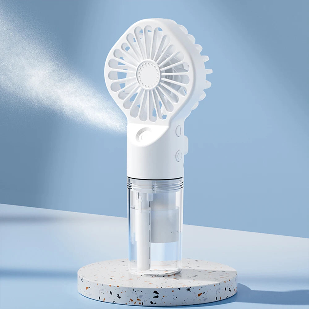 Portable Mini Handheld Mist Fan USB & Rechargeable