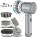 Cordless Electric Spin Scrubber Rechargeable 5 in 1 Brush Heads for Bathroom or Kitchen