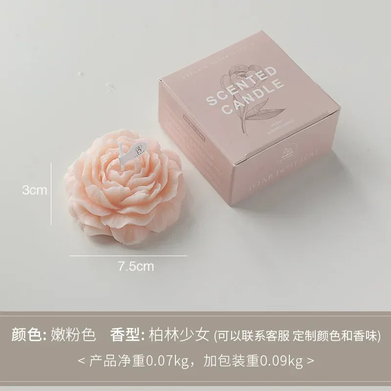 3D Peony Aromatic Candle Creative Flower Aromatherapy