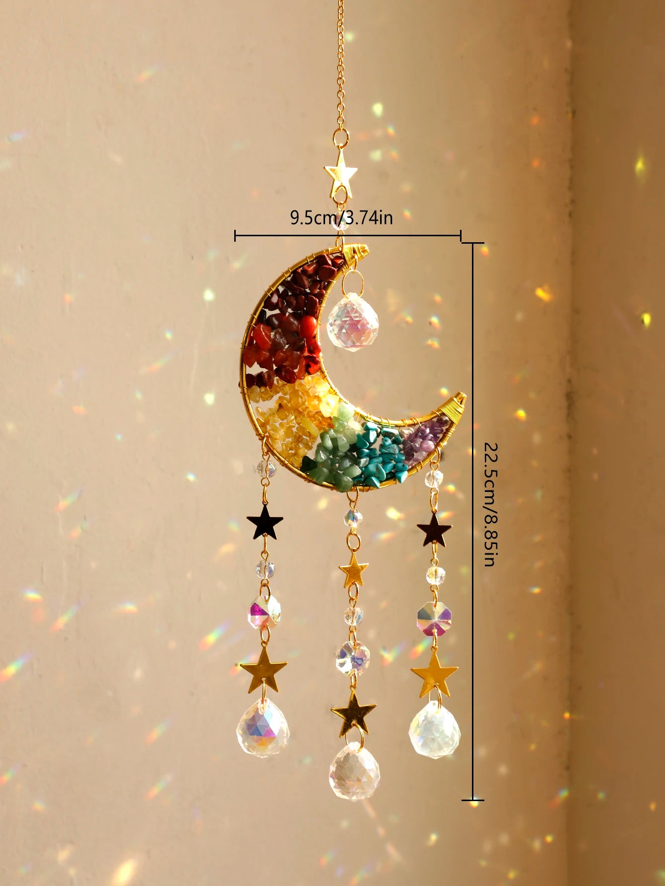 Crystal Moon Wind Chimes