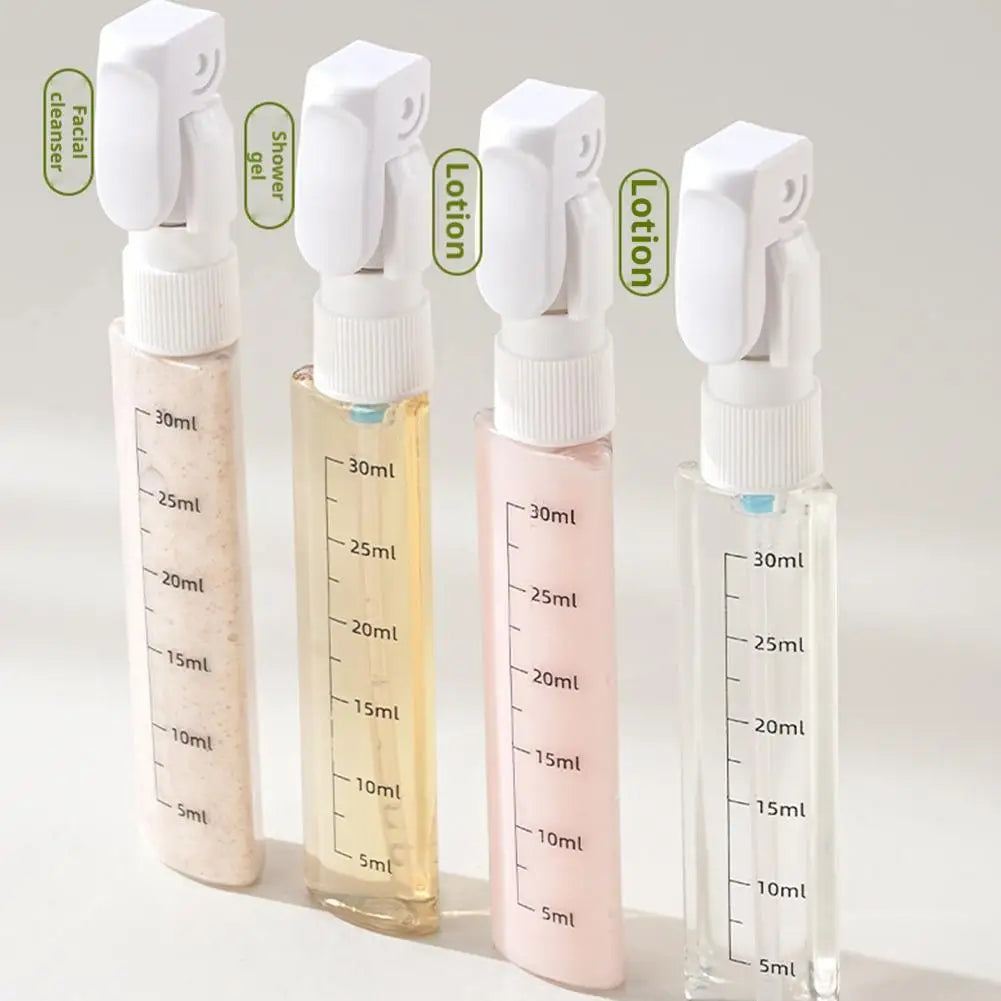 4-in-1 Dispenser Bottle For Travel with Labels