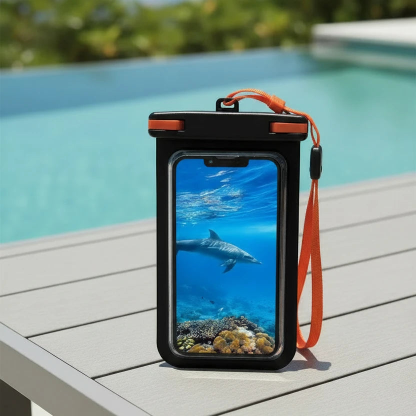 Waterproof Phone Pouch, Universal IPX8 Waterproof Phone Case with Lanyard for iPhone & Samsung Up to 7.0 inch