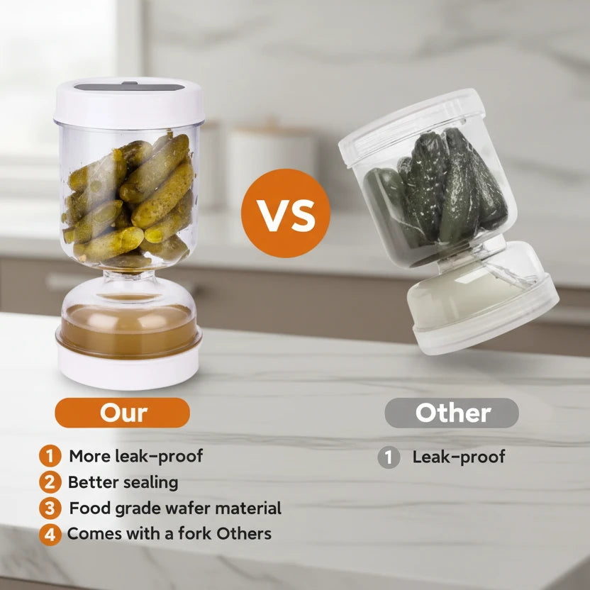Olive and Pickle Strainer Jar (Plastic)