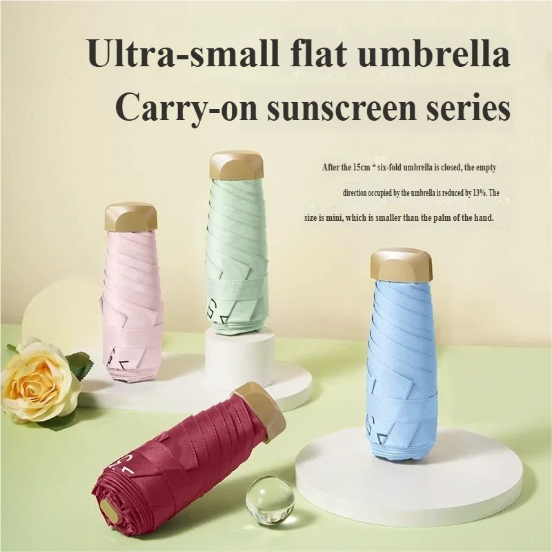 Mini Sun/Rain Umbrella Folding UV Ultraviolet Protection