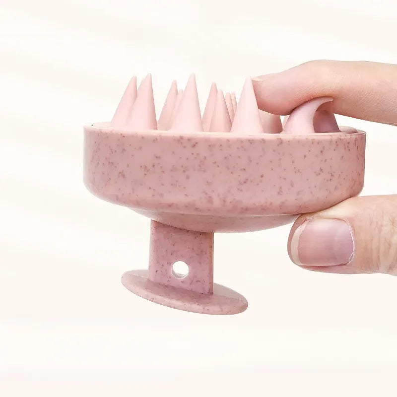 Silicone Shampoo Brush Head Scalp Massager