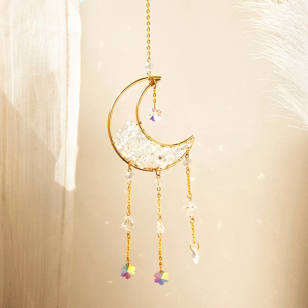 Crystal Moon Wind Chimes
