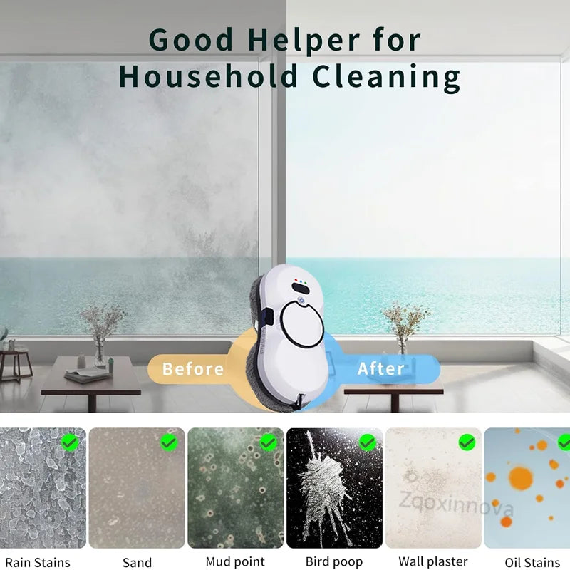 UPS System Auto Clean Robot Window Cleaner