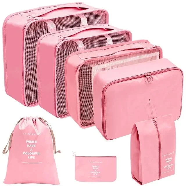 7/8/9/10 Pcs Set Travel Organizer Storage Bags
