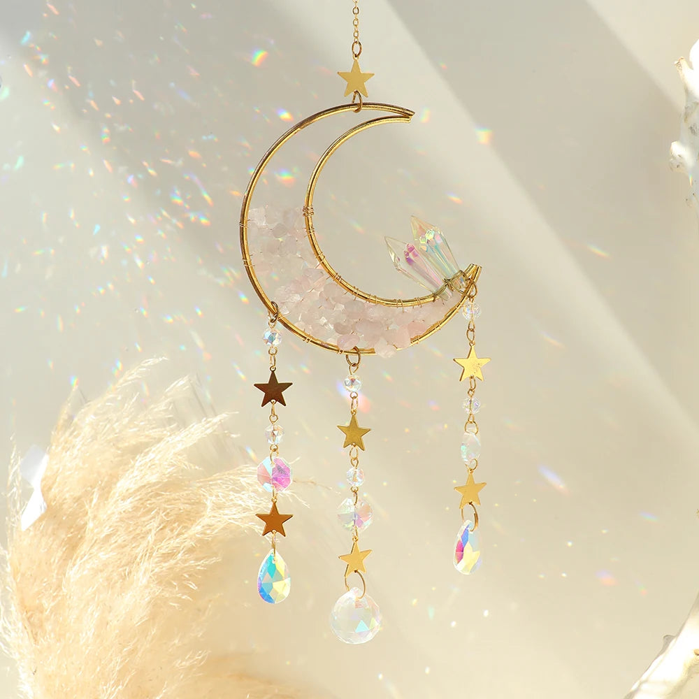 Crystal Moon Wind Chimes