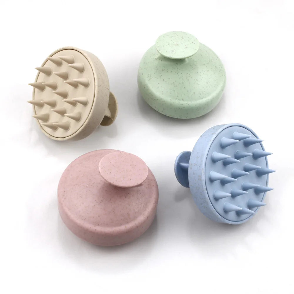 Silicone Shampoo Brush Head Scalp Massager