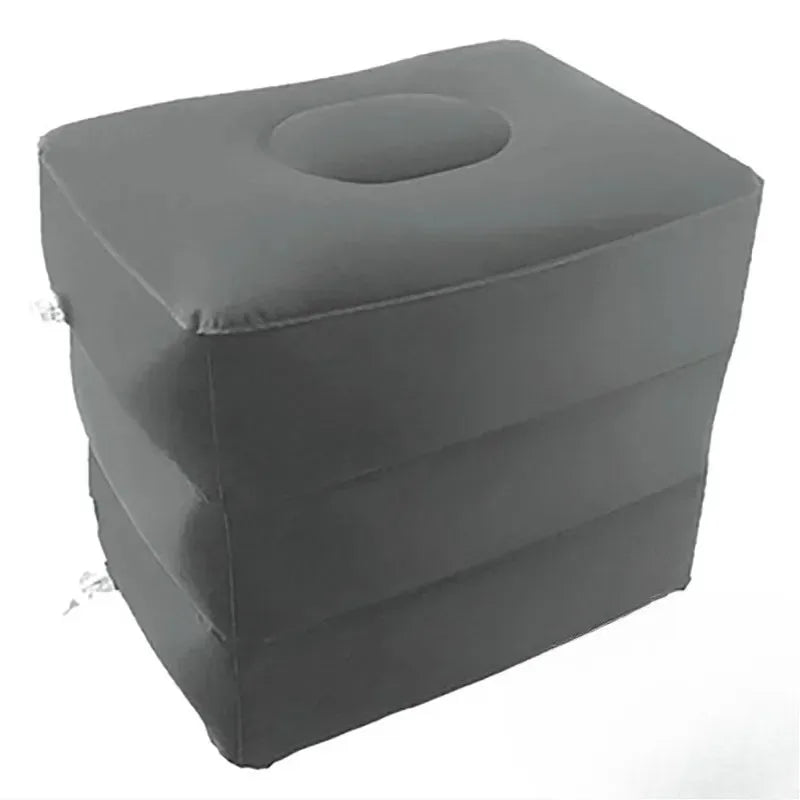 Footrest Pillow Resting For Airplane Inflatable Travel Foot Rest