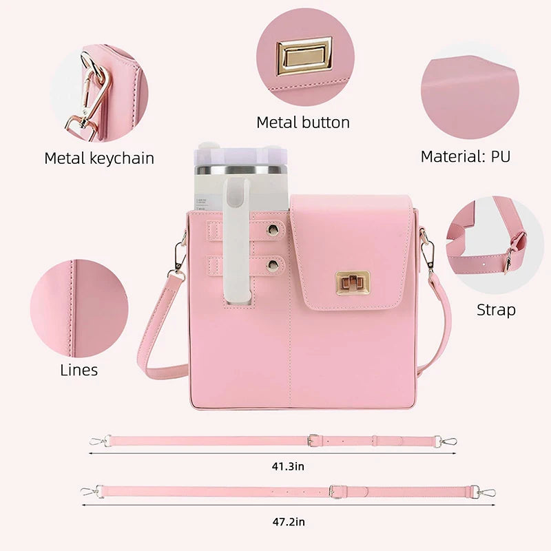 Portable Water Bottle Crossbody Bag Multifunctional