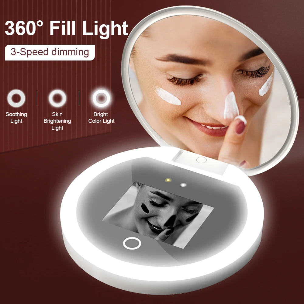 Smart Sunscreen Led Light Portable Makeup Mirror Uv Camera
