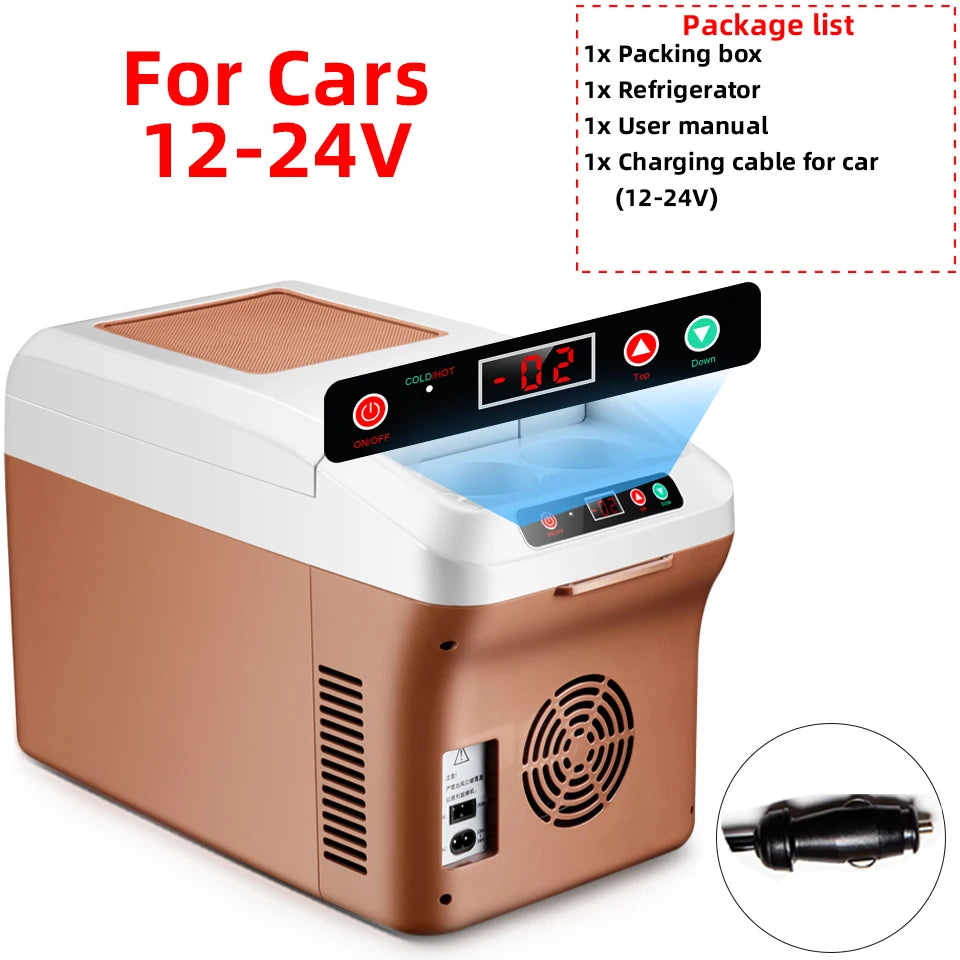 Mini Cooler For Home & Car Portable 15L Large Capacity Digital Display Super Cooling Box