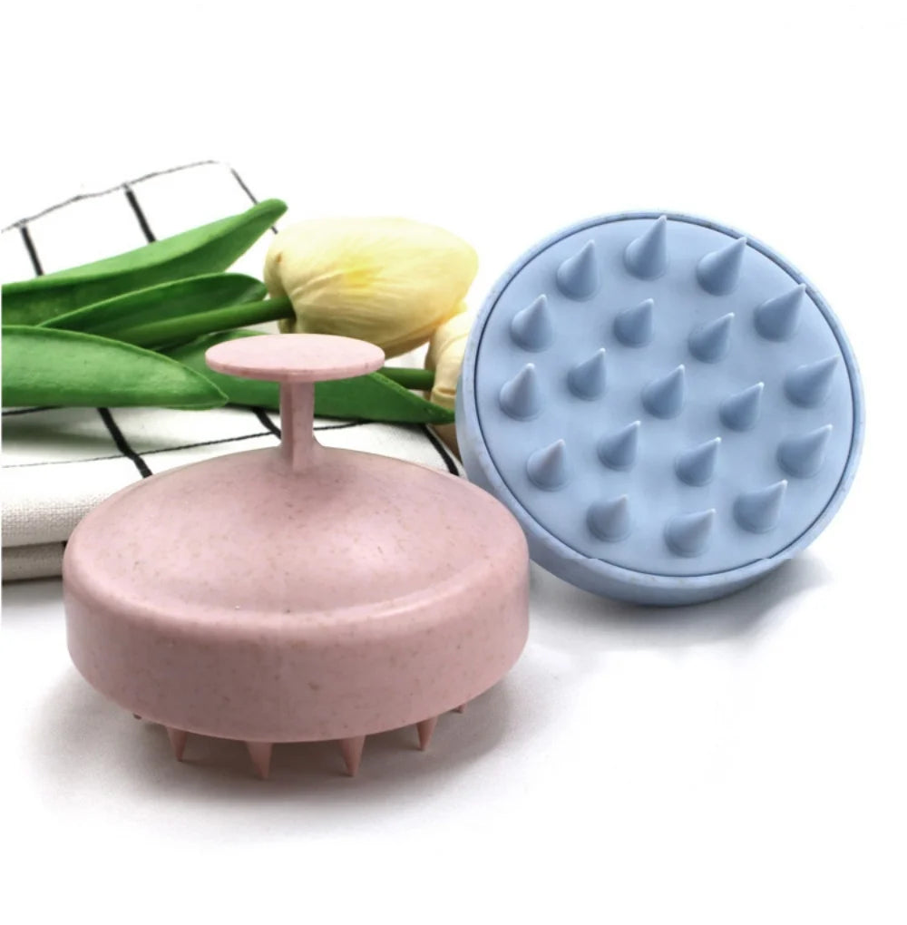 Silicone Shampoo Brush Head Scalp Massager