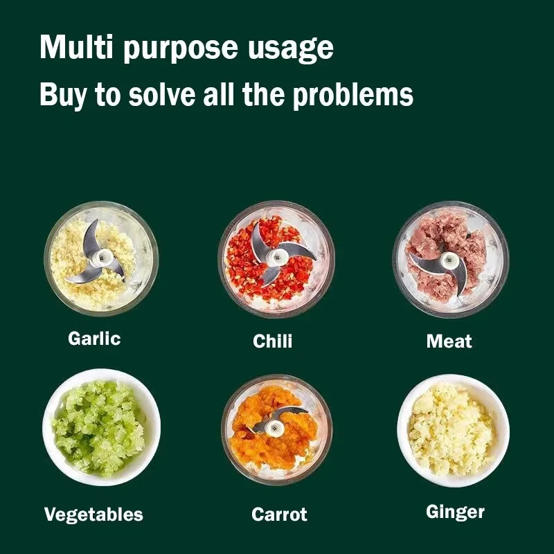 electric Vegetable grinder 260ml 1 button start
