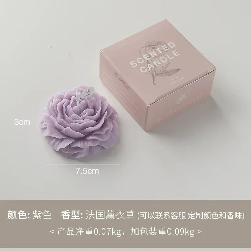 3D Peony Aromatic Candle Creative Flower Aromatherapy