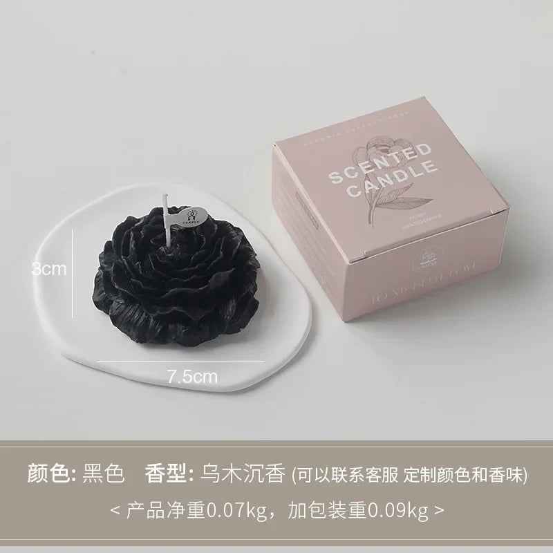 3D Peony Aromatic Candle Creative Flower Aromatherapy