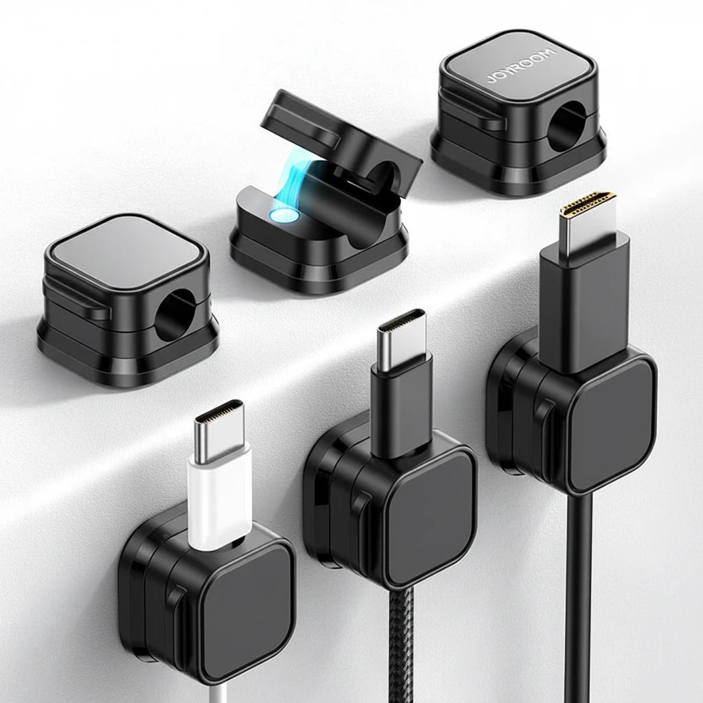 Magnetic Cable Clips Cable Smooth Adjustable Cord Holder