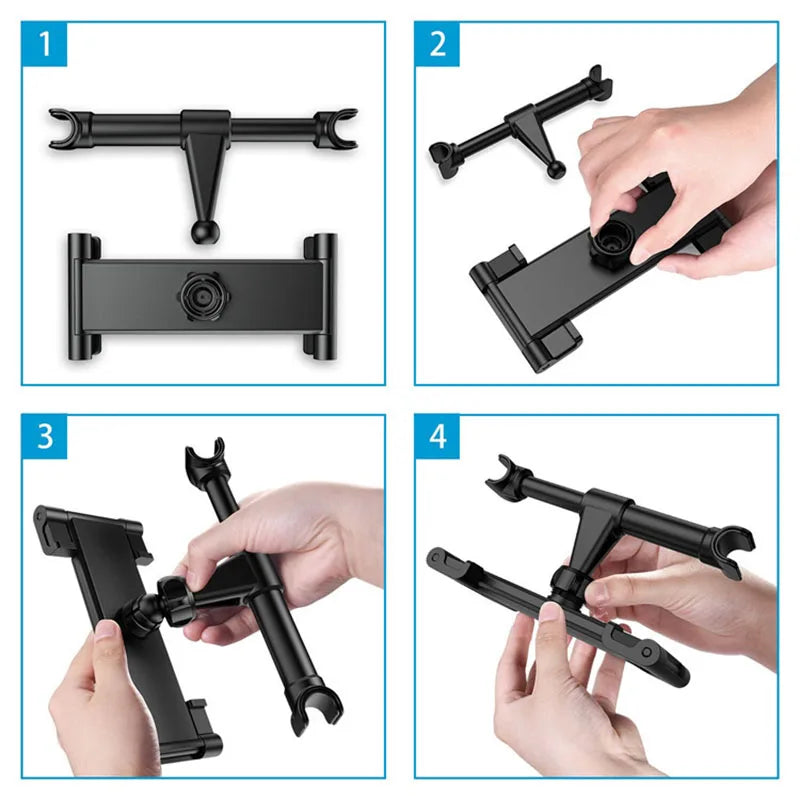 Rear Car Phone & Tablet Holder 4-11 Inch