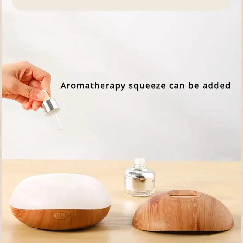 7 color Fire Flame Wood grain aromatherapy machine humidifier Aroma Diffuser