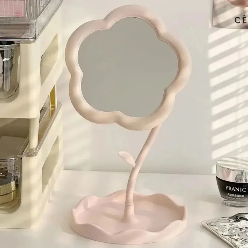 Cute Flower Desktop Mirror