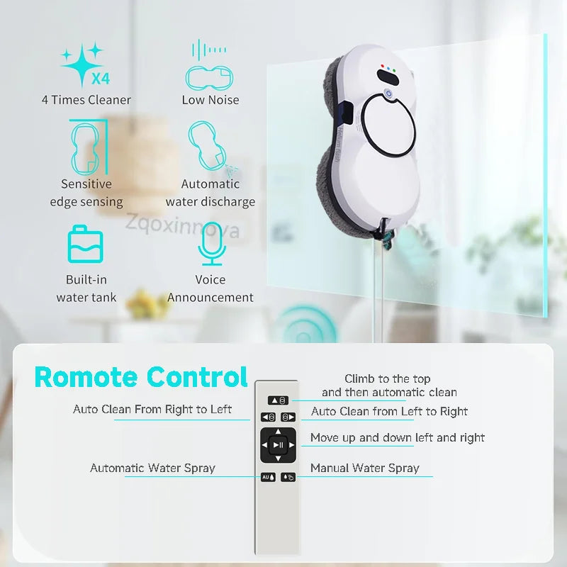 UPS System Auto Clean Robot Window Cleaner