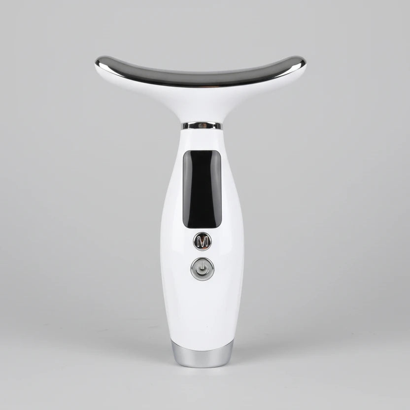 Portable 7 Colors LED Light Therapy Face Neck Massager 3 Gears